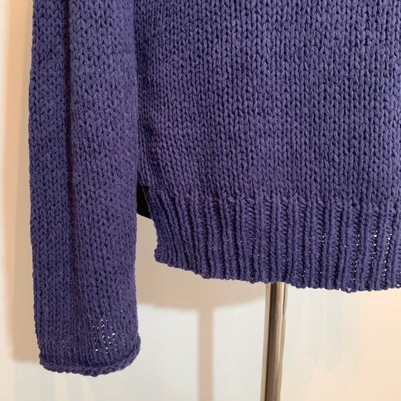 Vince blue crewneck knit ribbed trim sweater size Extra Small XS - Picture 5 of 11